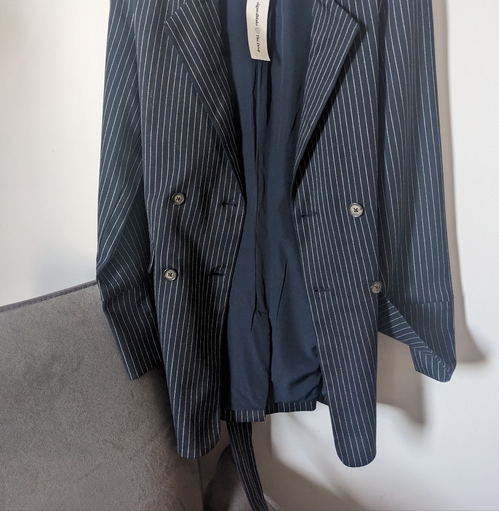 NWT Navy Pinstripe Pant Suit (2-piece)